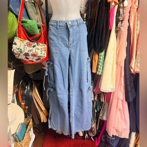 VIP Light Blue Flare & Wide Leg Jeans